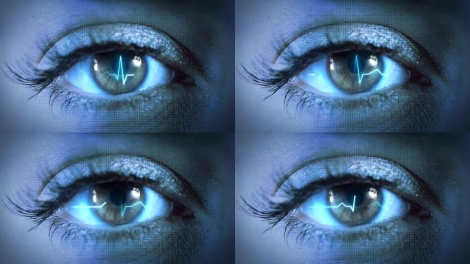 4K HUD Eye未来视觉系统的控制和访问技术中的安全性概念。