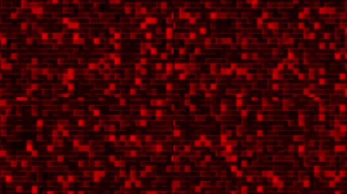 Visual video effect pixel noise on a dark backgrou