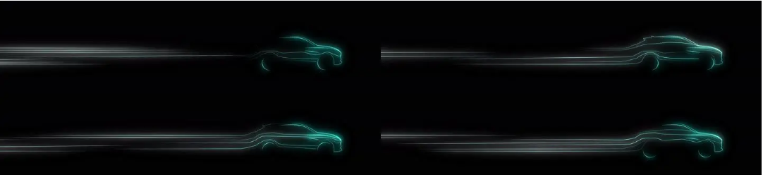 科技汽车流动光线透明底视频素材