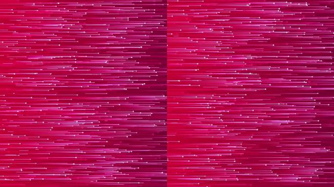 抽象粉红移动快速闪光粒子循环动画背景。