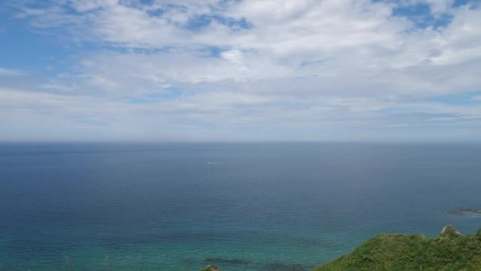 日本北海道沙库坦半岛上的神威岬