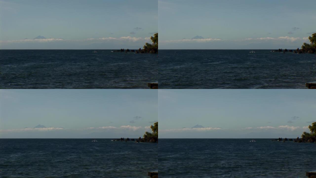 巴厘岛图兰本的林吉亚尼火山景观