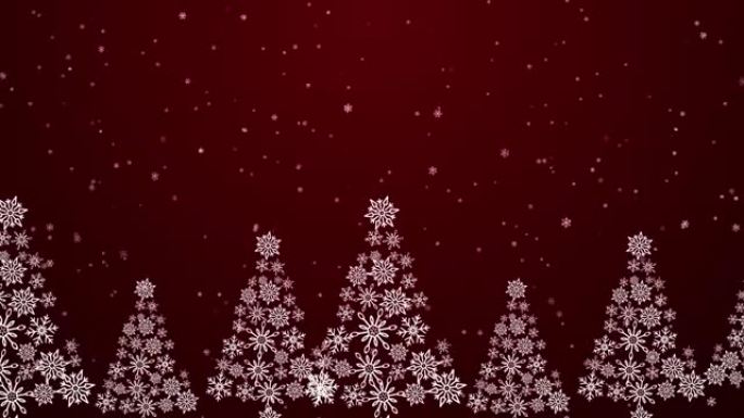 圣诞新年和寒假主题雪平循环背景动画。