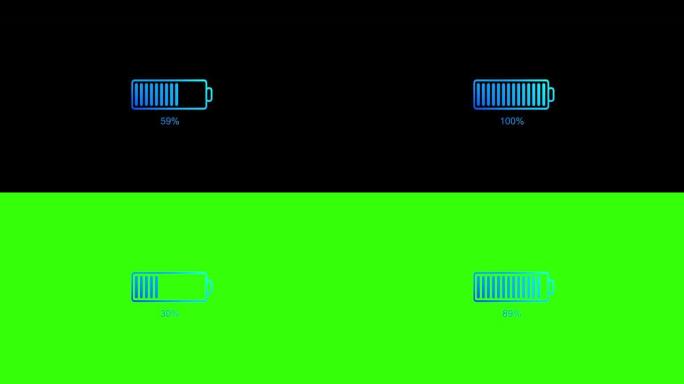 数字电池加载图标动画设备电池图标能量加载
