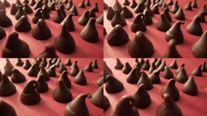 巧克力芯片宏观拍摄