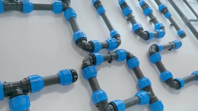用于供水和排污系统的新型现代塑料管，三通，弯管