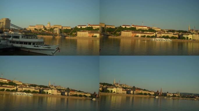 4K panning video of Buda castle .