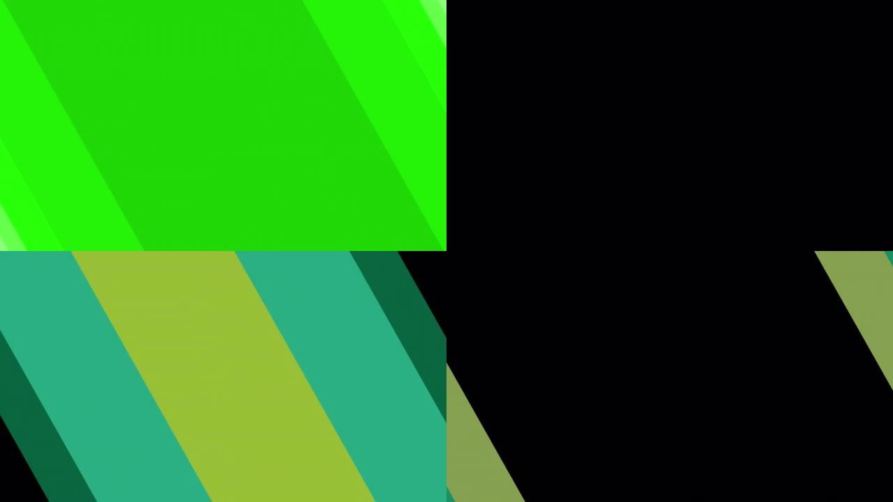 一组绿色对角线分割过渡包括7种颜色模式