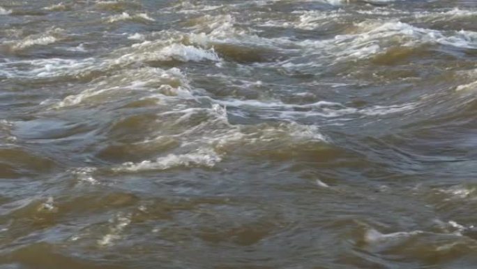 河流的波浪形表面