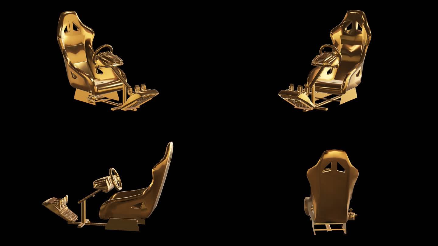 赛车模拟器黄金版效果展示通道素材