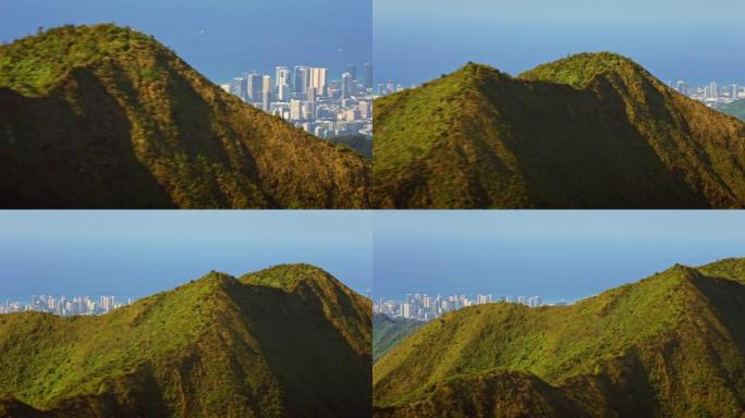 来自Ko'olau山脉的檀香山航空