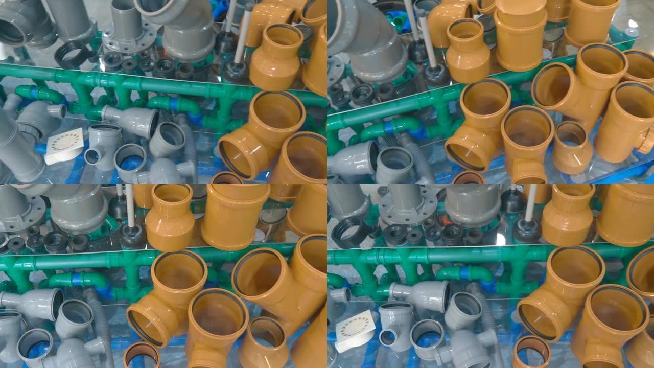 新塑料下水管道样品-三通、转弯、联轴器、适配器