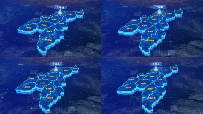 德州市宁津县蓝色三维科技区位地图