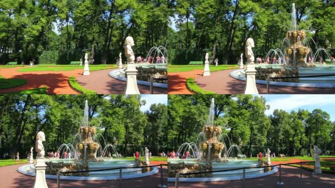 俄罗斯圣彼得堡翻新的夏季花园公园