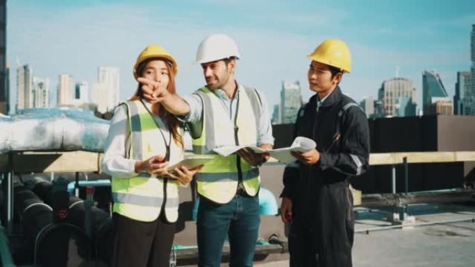 Three Diverse Professional Heavy Industry Engineer