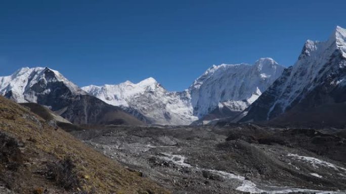 美丽的昆布地区冰川山脉