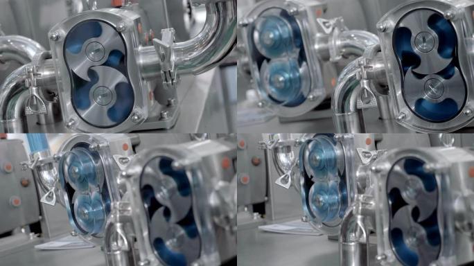 凸轮泵在食品工业中的使用，在洗涤剂生产中泵出液体