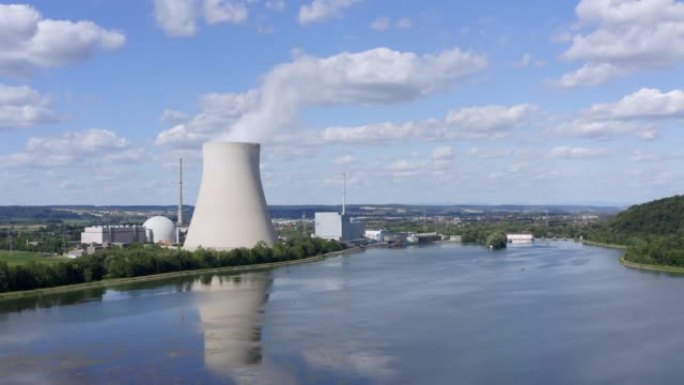 下巴伐利亚兰茨胡特附近的Isar核电站