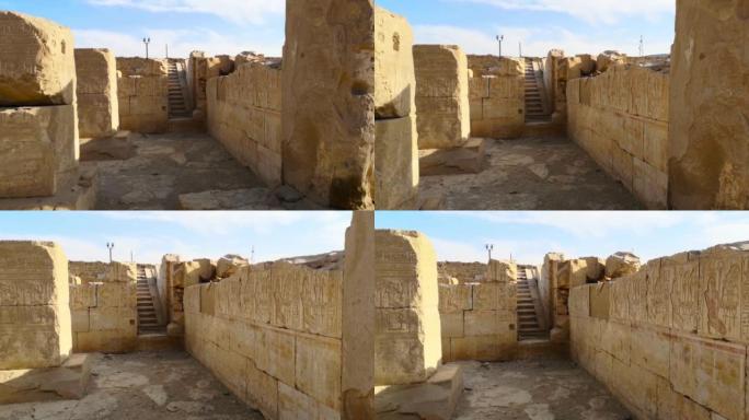 埃及阿拜多斯的拉美西斯二世神庙。拉美西斯·梅里-阿蒙之家，献给埃及的奥西里斯