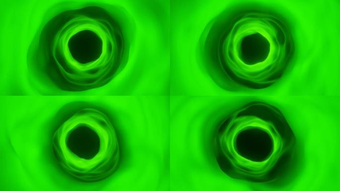 绿色液体隧道动画bacgkround