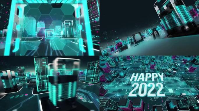 数字技术概念的快乐2022
