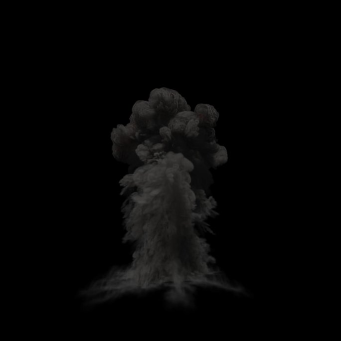 爆炸蘑菇云火焰烟云
