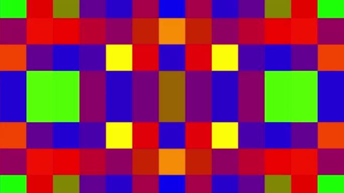 Flickering Colorful Geometric Pattern Art
