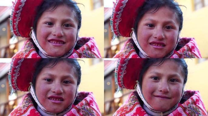 秘鲁儿童的肖像