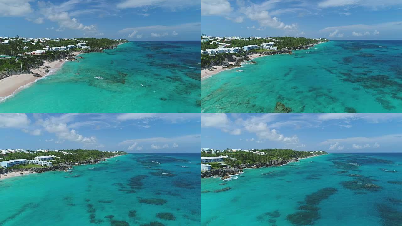 百慕大空中大海航拍岛屿航拍大好河山