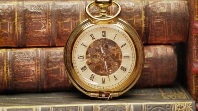 Old Books and Vintage pocket watch