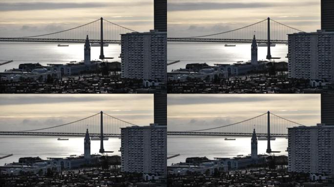 加利福尼亚州旧金山: 海湾大桥