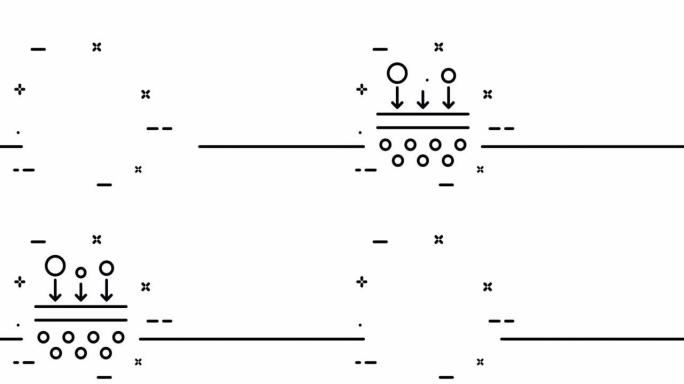 皮肤保护。防寒、防潮、防热、防紫外线。季节性过敏，痤疮。Scin护理概念。一个线条画动画。运动设计。