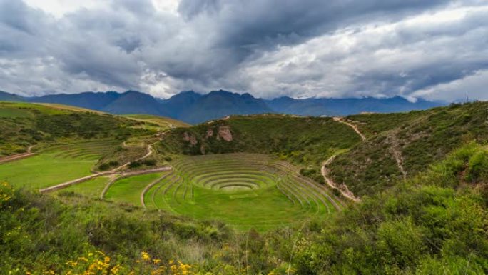 秘鲁库斯科地区印加圣谷海鳗的印加梯田