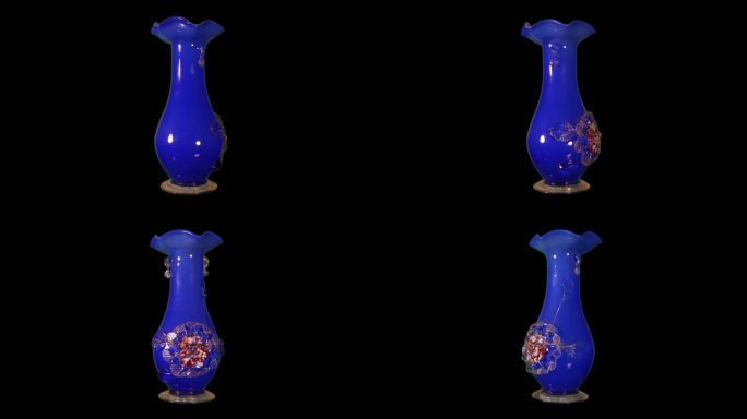 带通道70年代琉璃花瓶