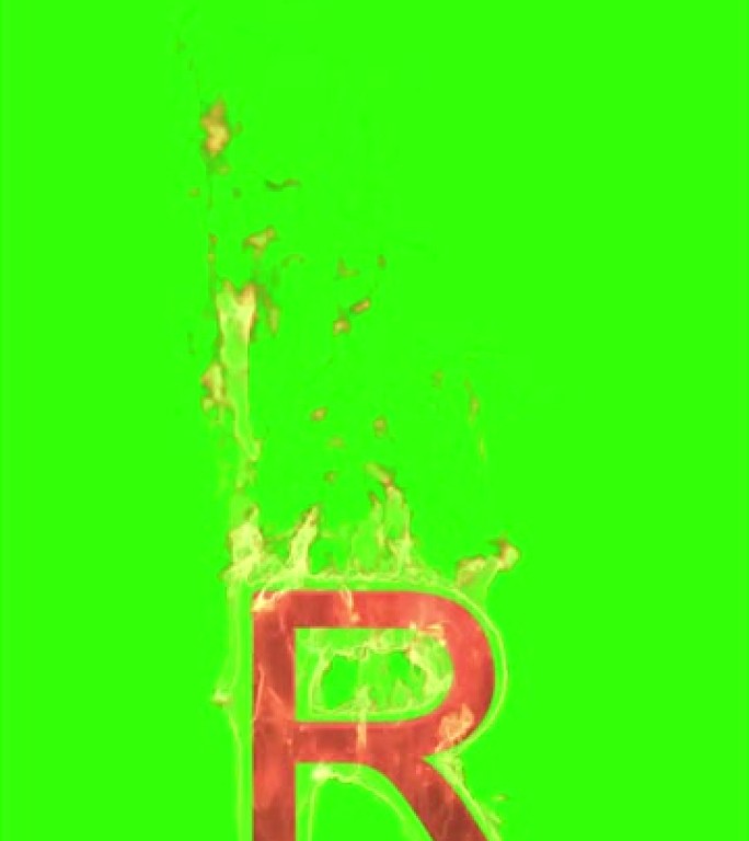 Fire Letter - R (绿屏)