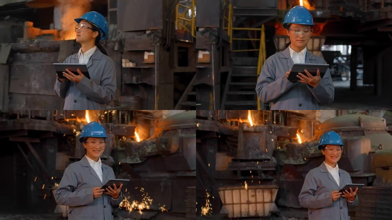 铸造厂一位女工程师的DS肖像