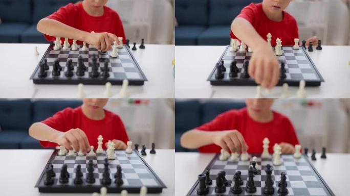 小学生独自下棋，提高注意力和批判性思维