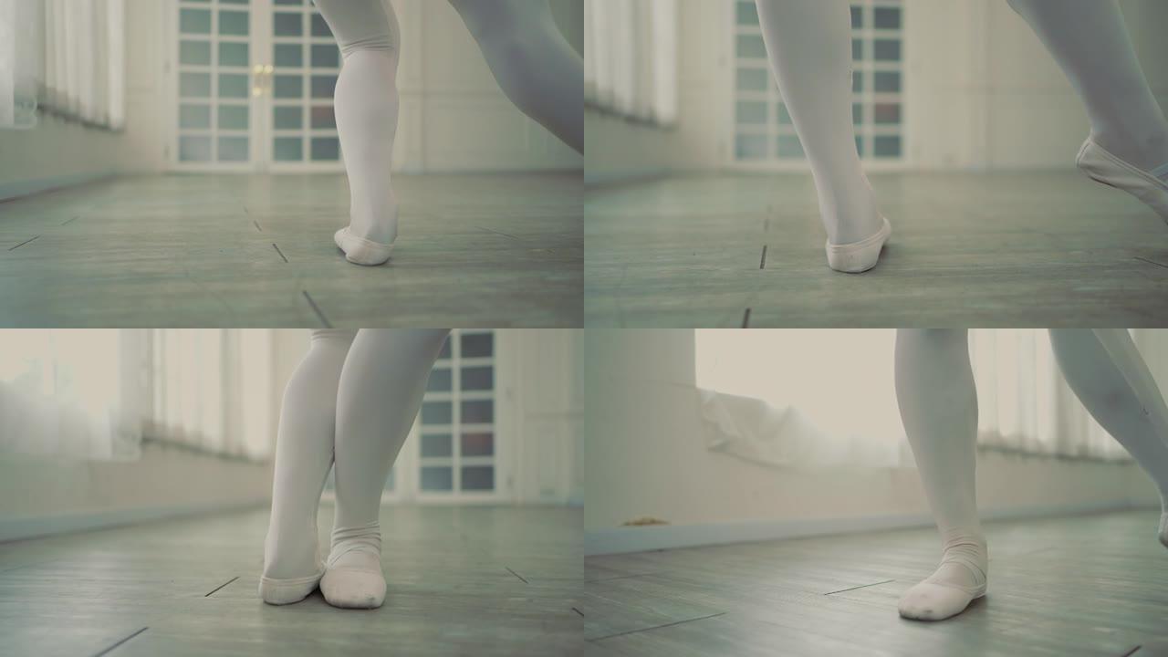 芭蕾舞演员双腿舞姿优美经典表演特写