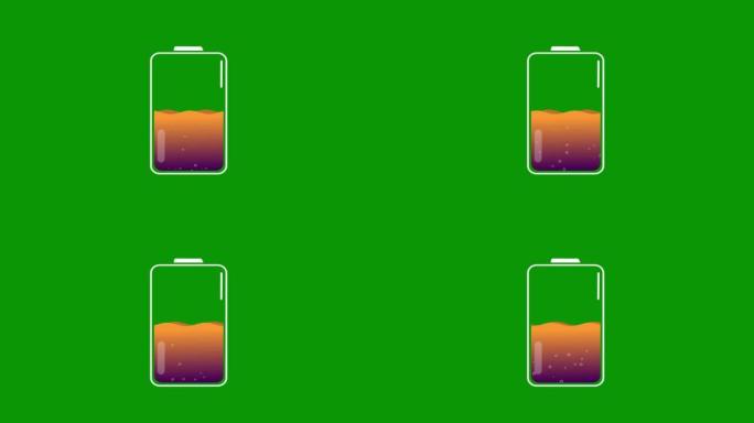 电池电量从满到空的五个表示形式