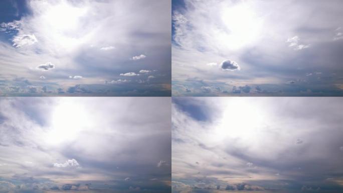 无人机延时雨云延时云层变化多云天气