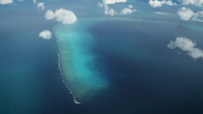 澳大利亚大堡礁珊瑚昆士兰太平洋鸟瞰图