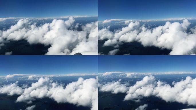 从挪威上空的飞机上看乘客