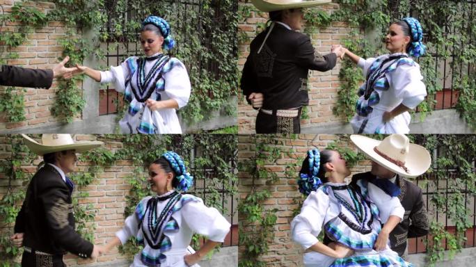 正宗的墨西哥阿德利塔和夏罗舞蹈