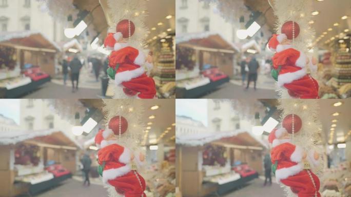 德国慕尼黑圣诞市场商店的展示
