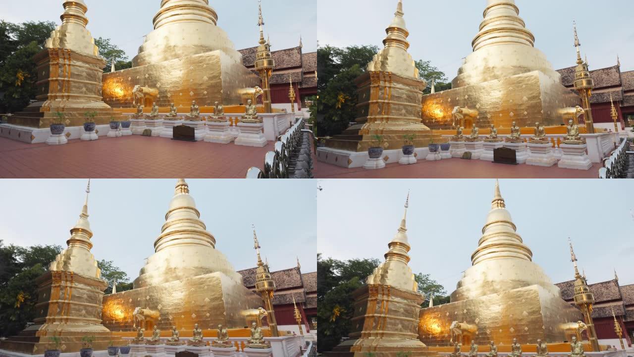 Wat Phra Singh woramahawaihan通过手机拍摄了视角