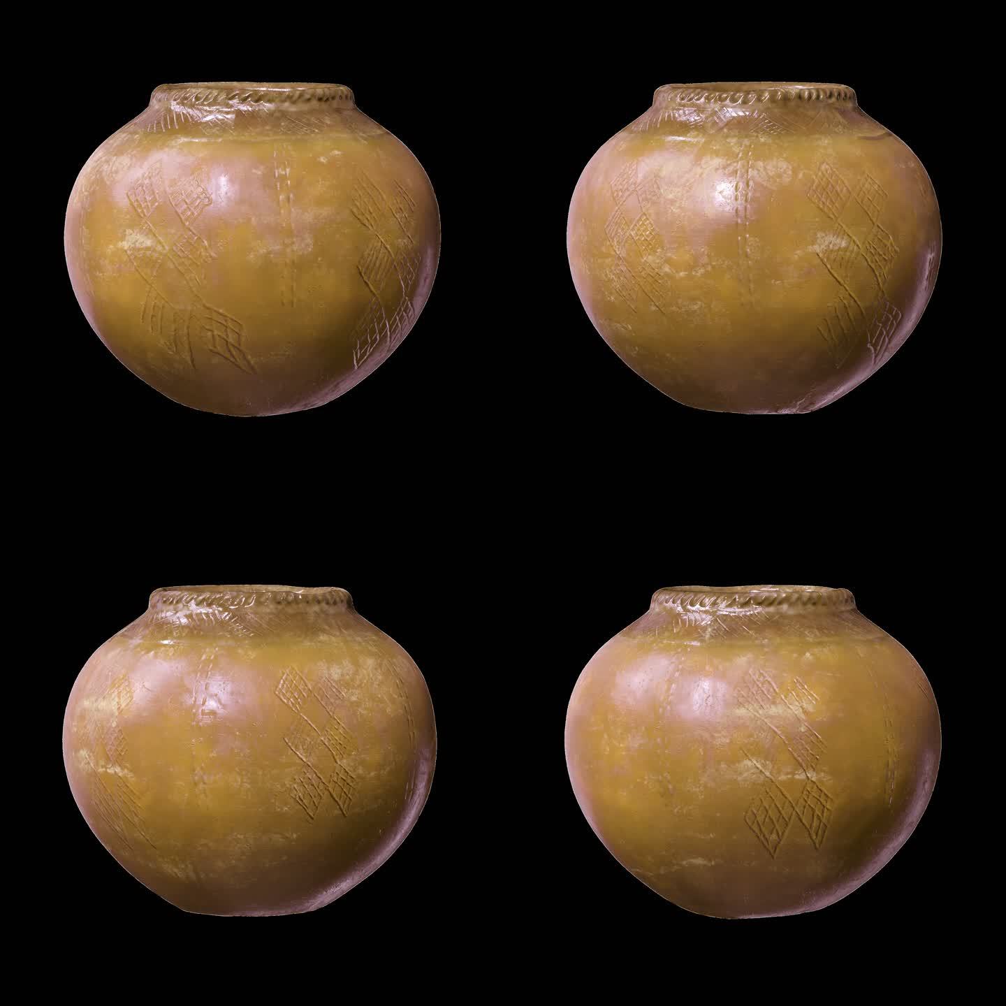 陶罐 原始 罐子 原始部落  考古 文物