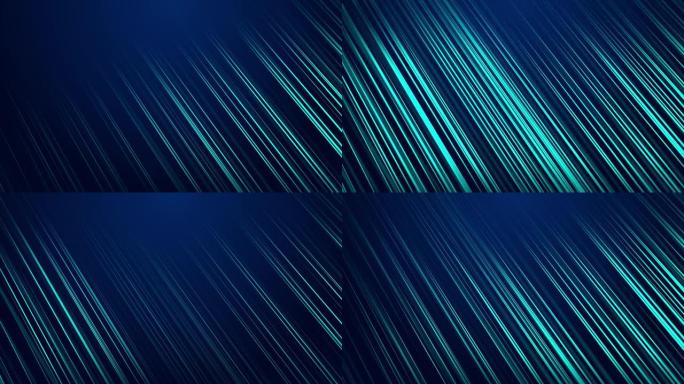 4k循环动画柔和的蓝色旋转流动的紫色和蓝色波浪平滑模糊动态线条。