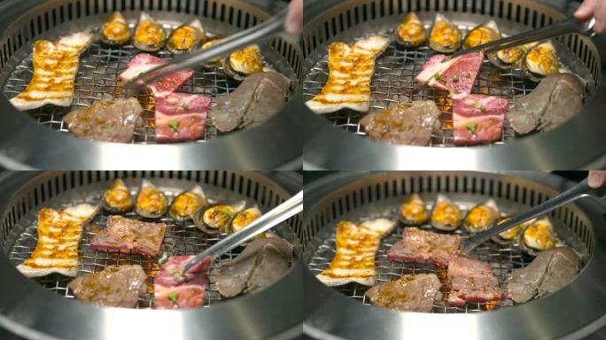 烤肉串式日式新鲜优质牛肉美味可口。