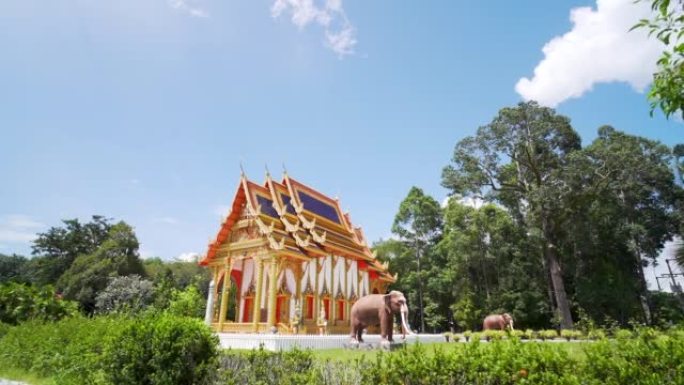 佛教建筑寺庙著名流行崇拜人们阳光夏日旅游假期假期。