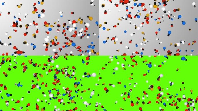 创意灯泡思维逼真的灯循环背景动画。
